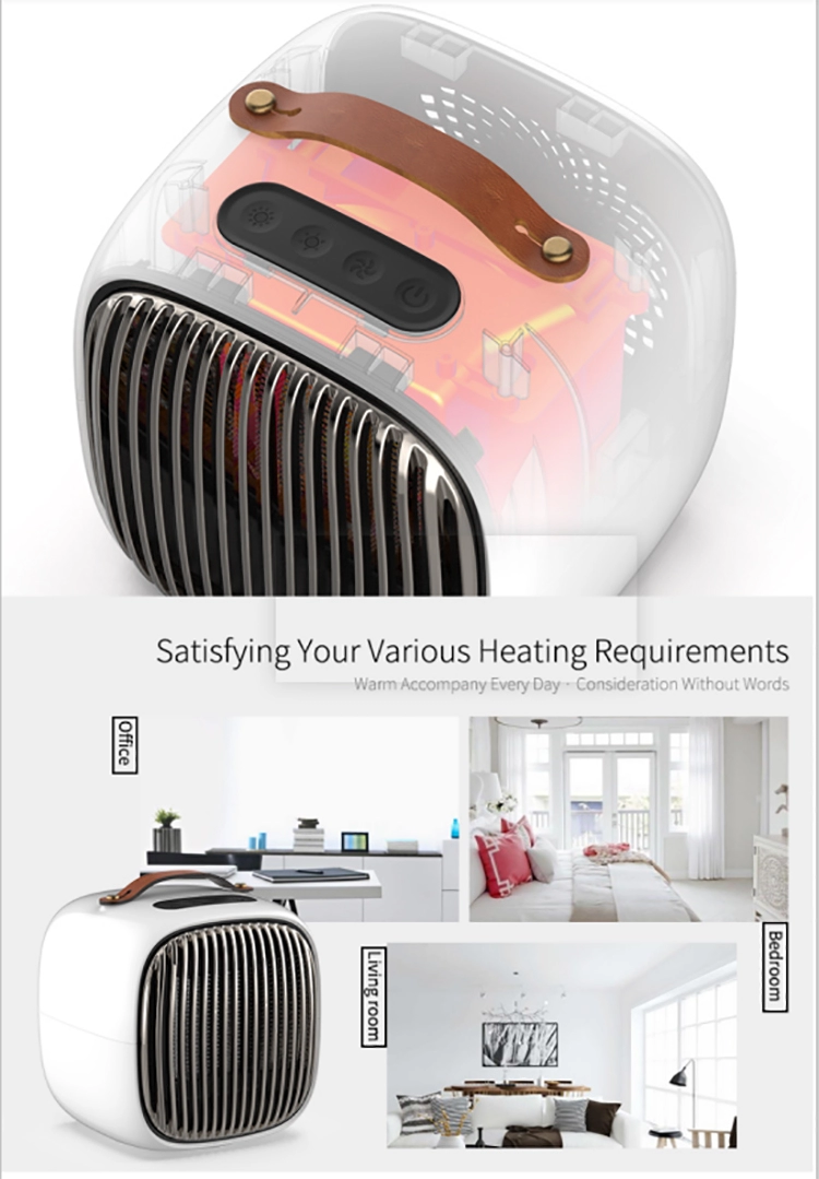 Ceramic personal Space PTC heater Oscillating with Tip-Over and Overheating Protection