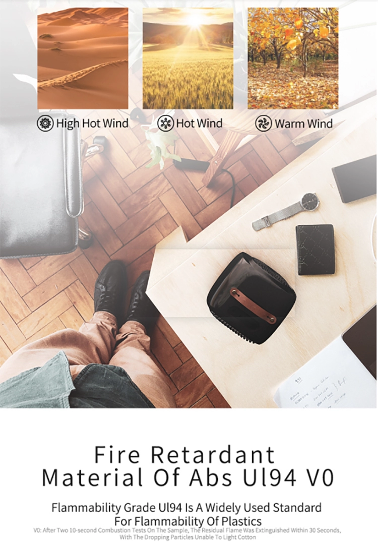 Ceramic personal Space PTC heater Oscillating with Tip-Over and Overheating Protection
